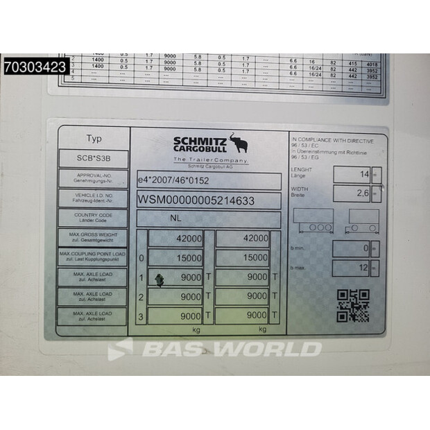 2018 Schmitz Cargobull SCB*S3B-43898747