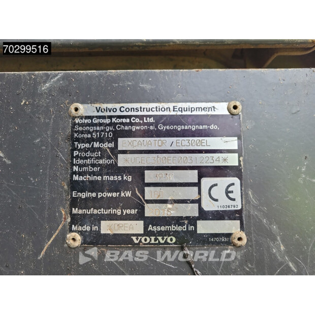2018 Volvo EC300EL-43899115