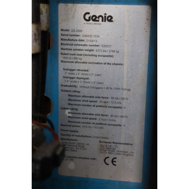 2013 Genie GS-2669-43916333