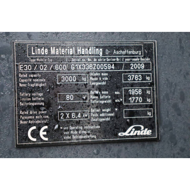 2009 Linde E30/02/600-43917243