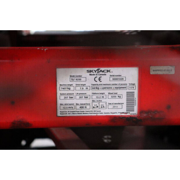 2013 SkyJack SJ 9250-43917348