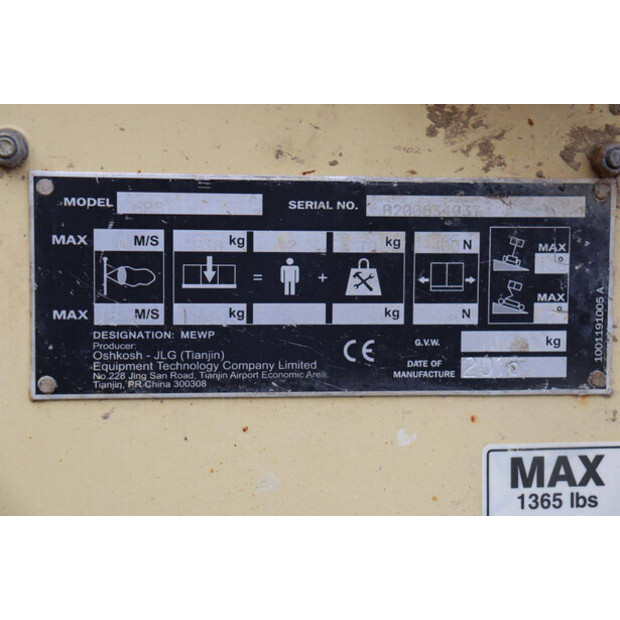 2016 JLG 6RS-43917831