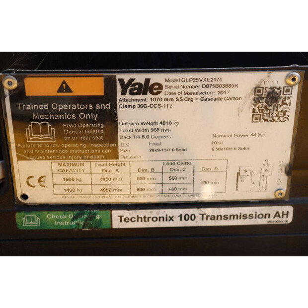 2017 يال GLP25VXE2170-43918205