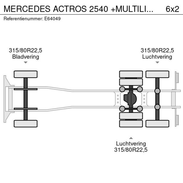 2015 Mercedes-Benz ACTROS 2540-43918631