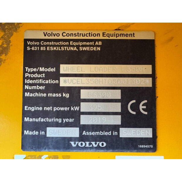 2019 Volvo L350H-43919030
