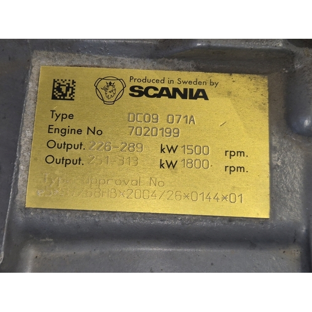 Scania Engine (Industrial) DC09 071A-43925486