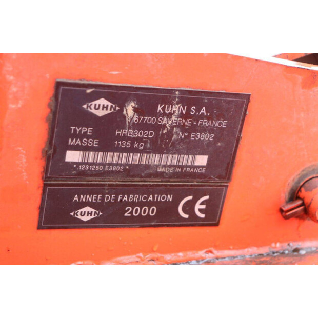 2000 Kuhn HRB302D-43936098