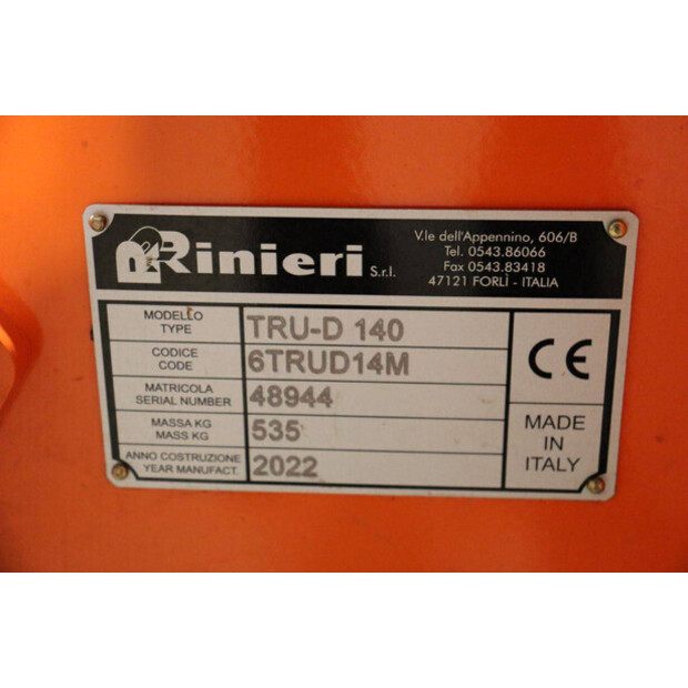 2022 RINIERI TRUD 140-43939315