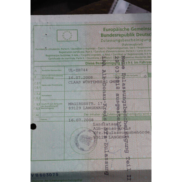 2008 CLAAS Axion 850-43940679