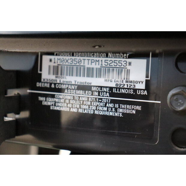 2023 جون دير X350R-43941051