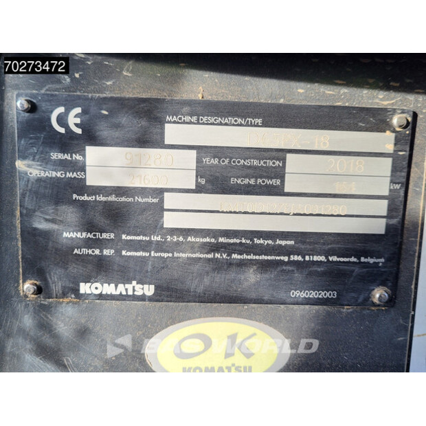2018 Komatsu D65PX-18-43945807