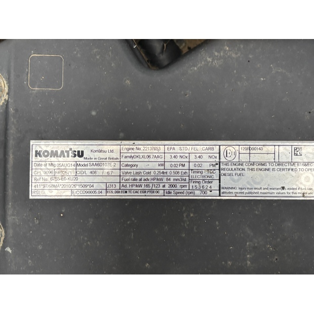 2016 Komatsu PC210LCI-10-43953581