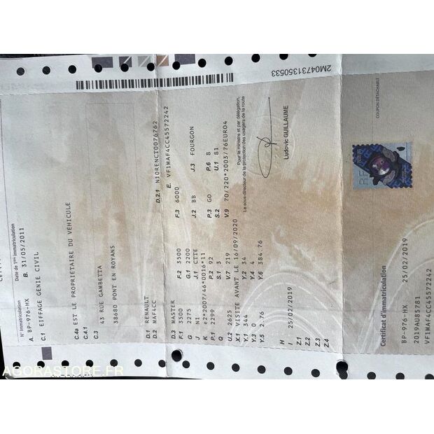 2011 Renault Master-43961404