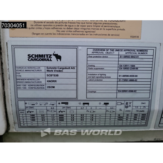 2017 Schmitz Cargobull SCB*S3B-43967652