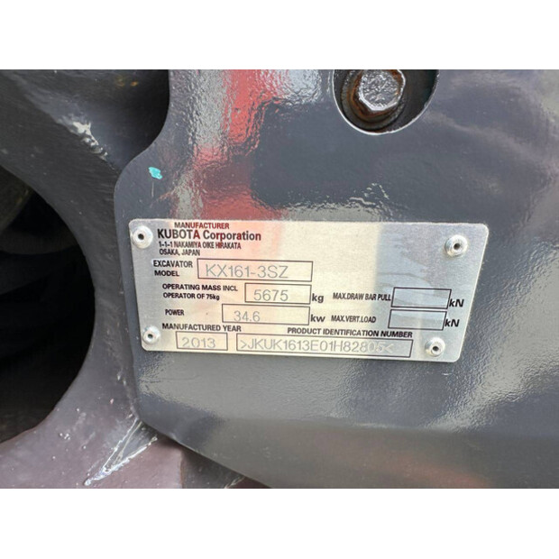 2013 KUBOTA KX161-3-43981485