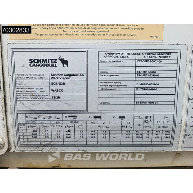 2014 Schmitz Cargobull SCB*S3B-43990547