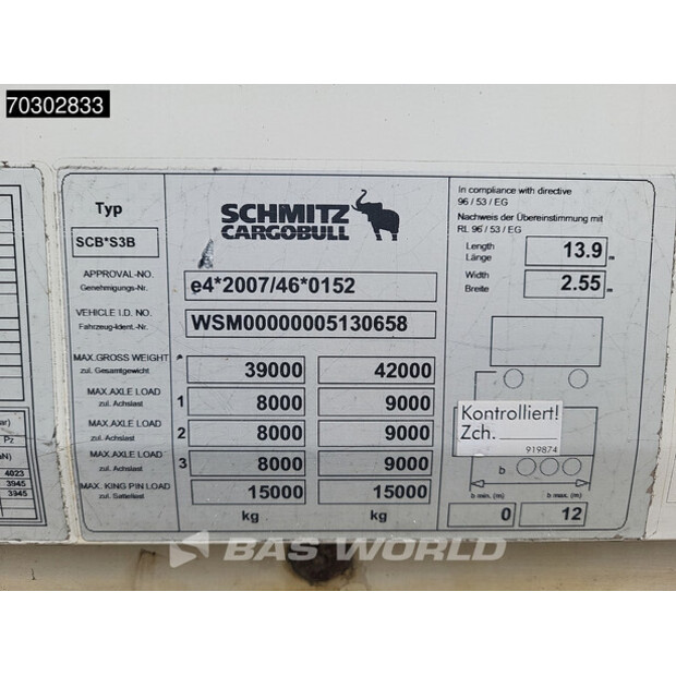2014 Schmitz Cargobull SCB*S3B-43990548