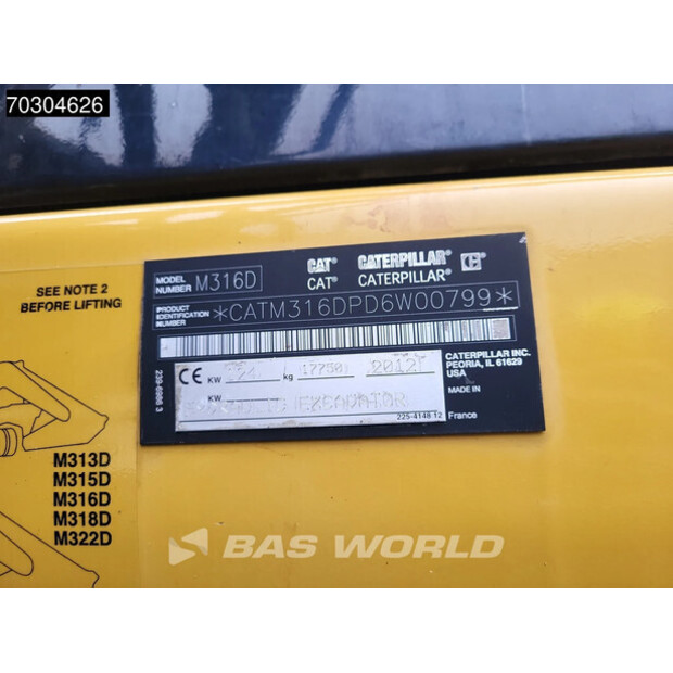 2012 Caterpillar M316D-44004942