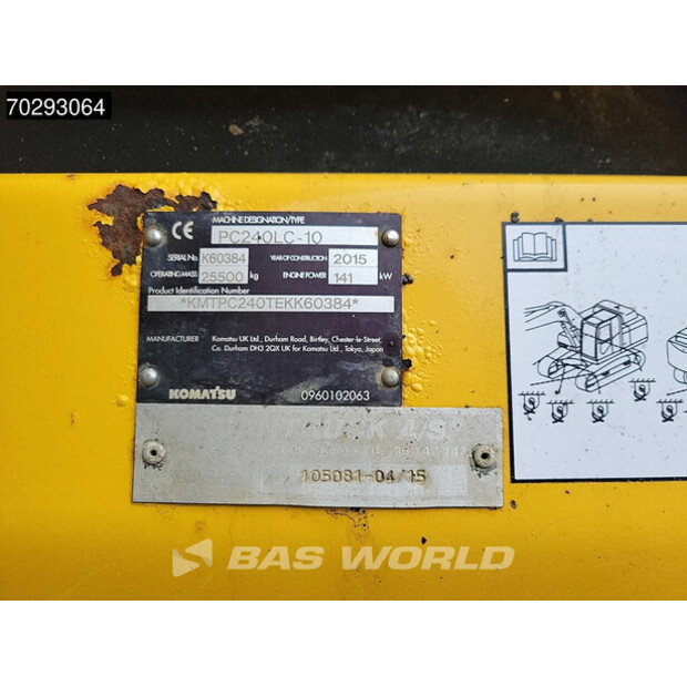 2015 Komatsu PC240LC-10-44004995