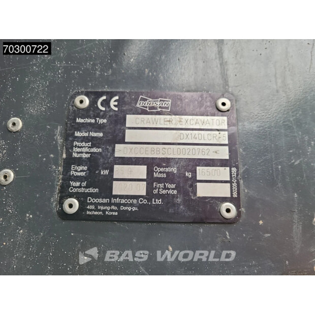 2020 Doosan DX140LCR-5-44005036