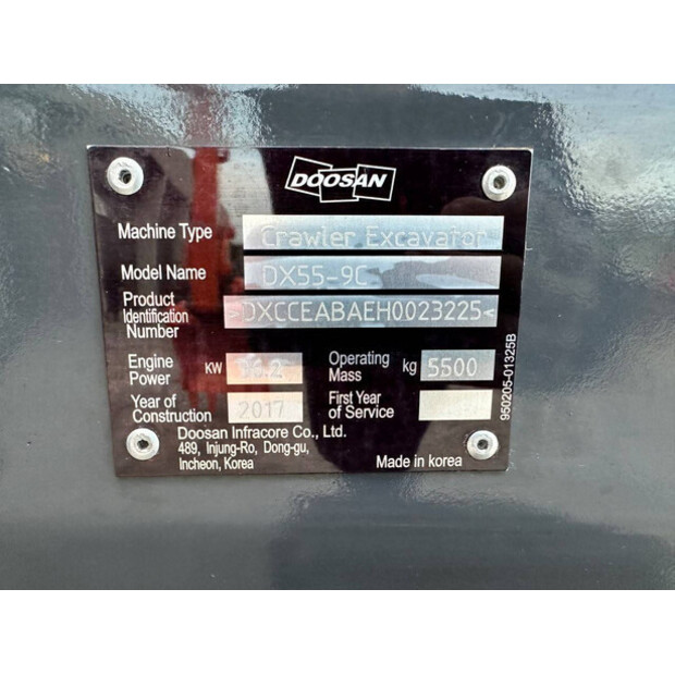 2017 دووسان DX55-9C-44019031