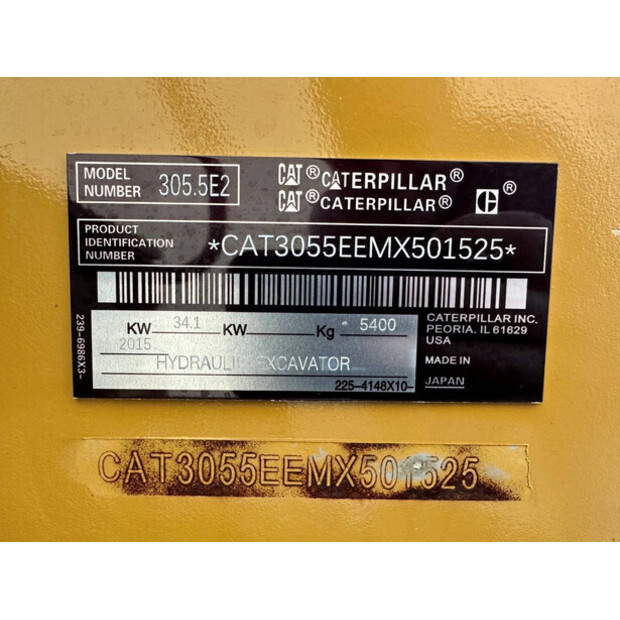 2015 Caterpillar 305.5E2-44019074