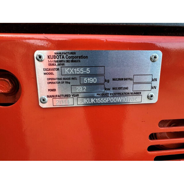2014 KUBOTA KX155-5-44019192