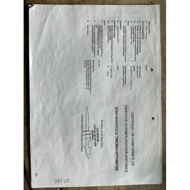 2016 GALTRAILER PMR5 TC 10.5-44019914