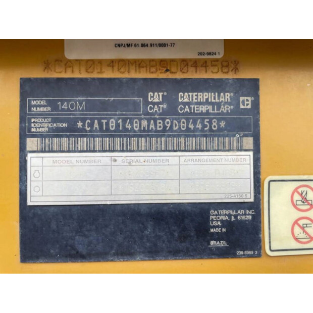 2014 Caterpillar 140M-44037190