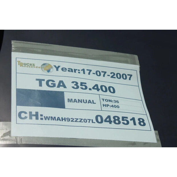 2007 MAN TGA 35.400-44044916