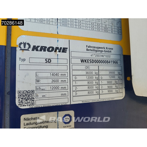 2018 Krone Thermo King SLXi 300-44064398