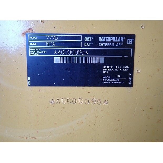 1999 كاتربيلر 777D-44066485