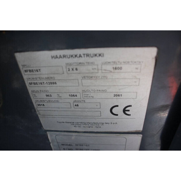 2018 Toyota 8FBE16T-44097684