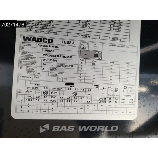 2025 سيستم تريلرز LPRS18-44118974