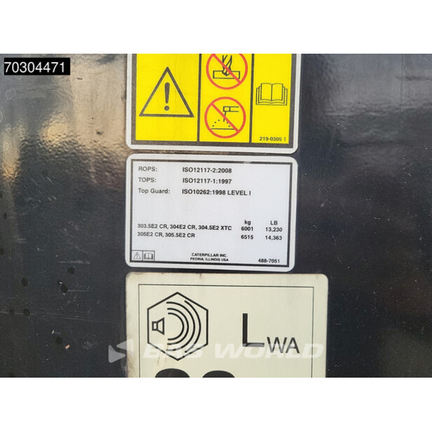 2019 كاتربيلر 305E2CR-44119537