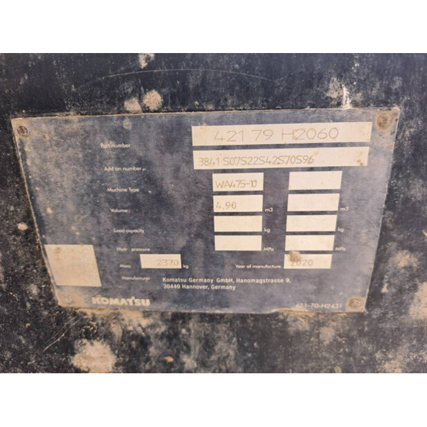 2021 Komatsu WA475-10E0-44120393
