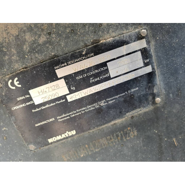 2021 Komatsu WA475-10E0-44120399