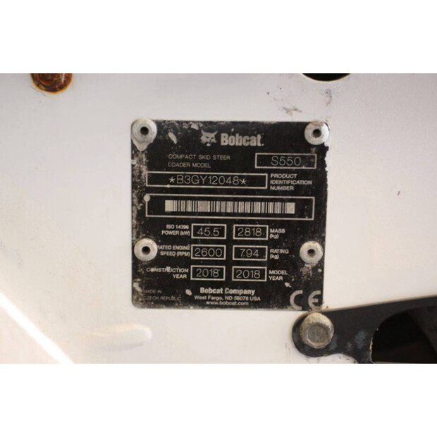 2018 BOBCAT S550-44142190