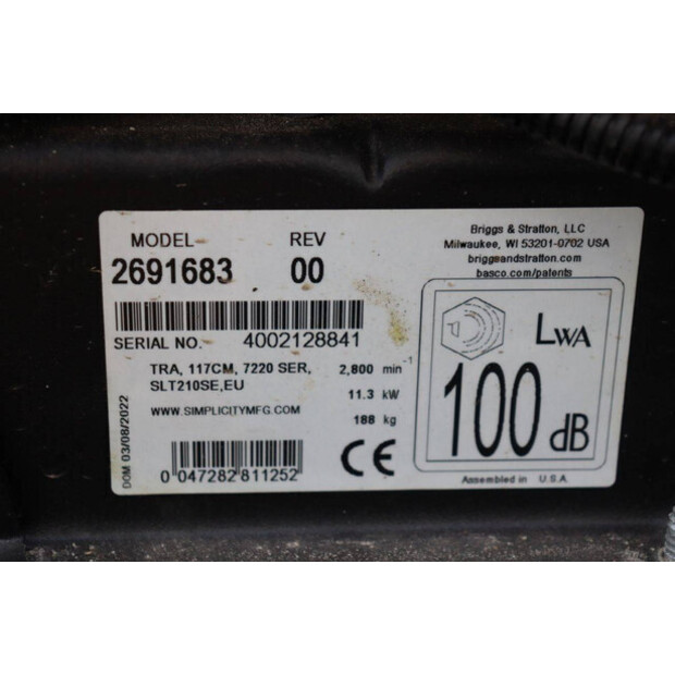 2022 Simplicity SLT210SE-44144180