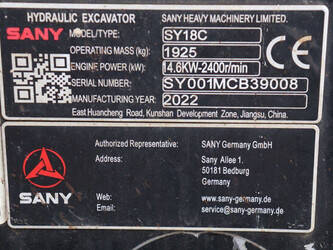 2022-sany-sy18c-1392275-44145149