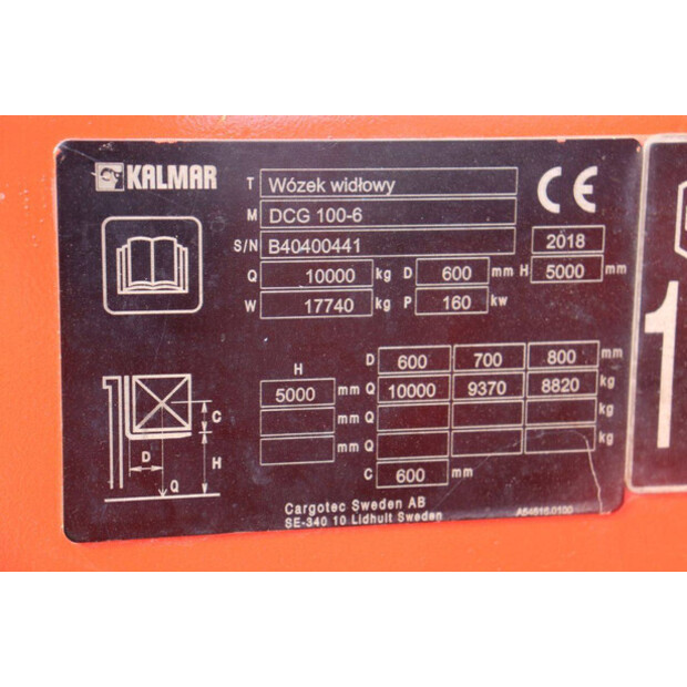 2018 KALMAR DCG100-6-44146189