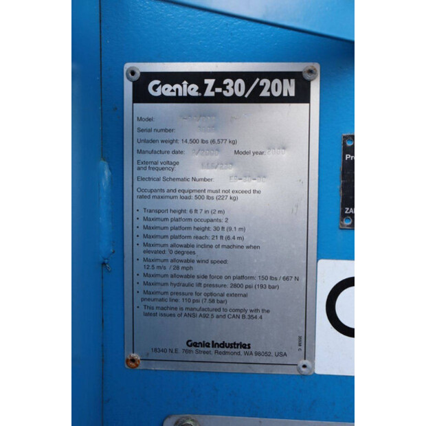 2000 Genie Z-30/20N-44147149