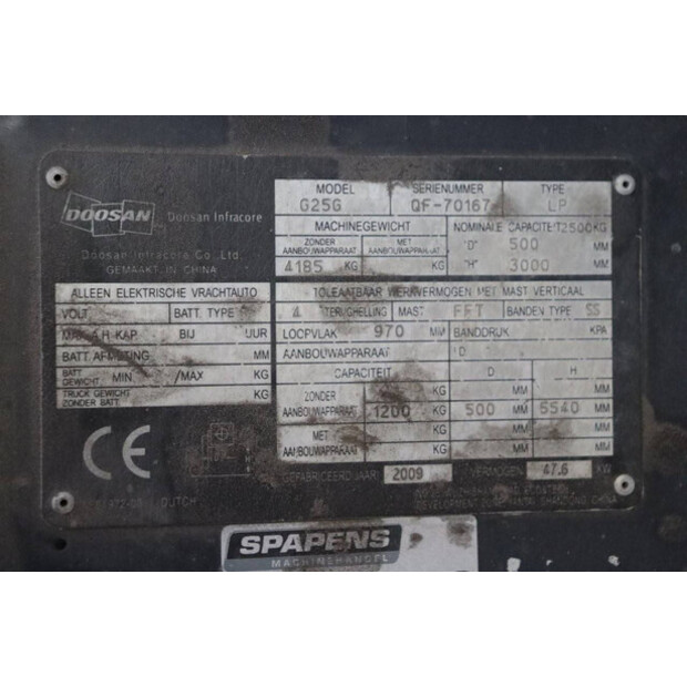 2009 Doosan G25G-5-44147408