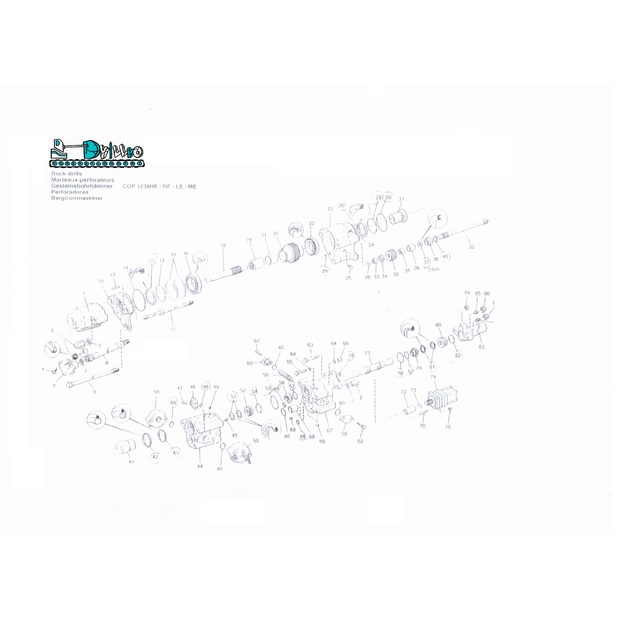 قطع الغيار COP1238/1638/1838 مستعملة-44151160