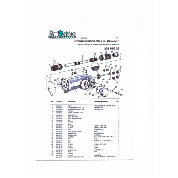 SPARE PARTS HL500/510/560 Used-44151161