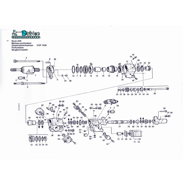 قطع الغيار COP1238/1638/1838 مستعملة-44151185