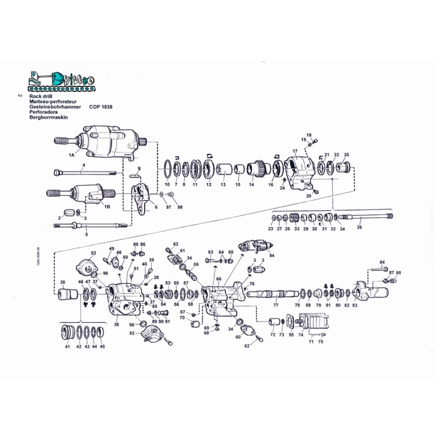 قطع الغيار COP1238/1638/1838 مستعملة-44151186