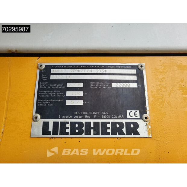 2016 Liebherr R922LC-44151563