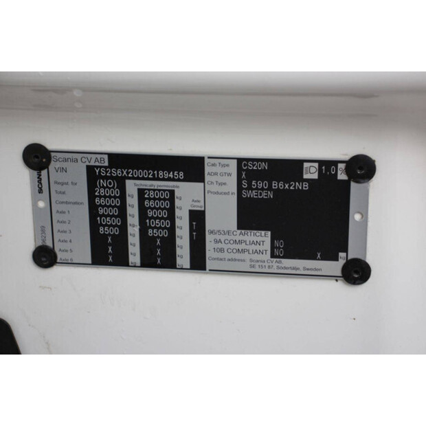 2022 سكانيا S590VB 6x2NB-44170667
