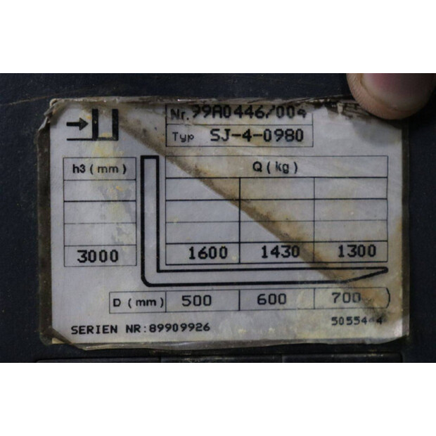 1999 Jungheinrich EFG-DF 16L-44171945